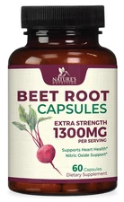 Beet Root Capsules Extra Strength 1300mg Beetroot Powder Extract