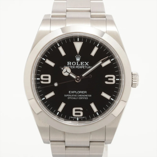 Rolex Explorer I 214270 SS SS AT black dial