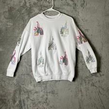 Disney Parks Cinderalla  s Castle Reflective Icon Women's Sweatshirt Medium