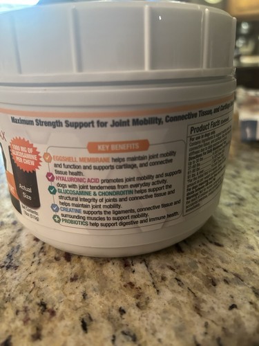 ProgilityMAX Hip & Joint Supplement for Large Dogs Maximum Strength 60 Count - Picture 7 of 10