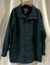 Eddie Bauer Vintage Wool Lined Mountain Parka Green Insulated Coat Men's XL