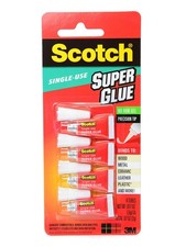 Scotch Single Use Super Glue Gel - 0.017 oz. pack of 4 AD119