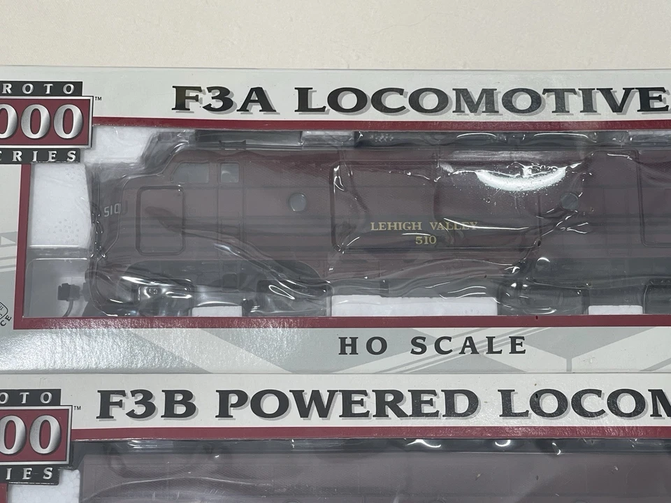 Proto 1000 F3 A B Set Factory Sealed HO Lehigh Valley 510 511 Vintage NOS 23793 - Image 4 of 4