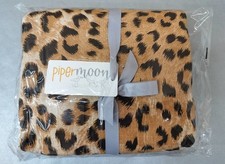 Pipermoon T-Shirt Soft Oversized Adult Swaddle Blanket in Leopard Print 57"x72"