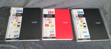 3 - Five Star Spiral Notebooks  Study App 3 Subject College  Wide Ruled Paper