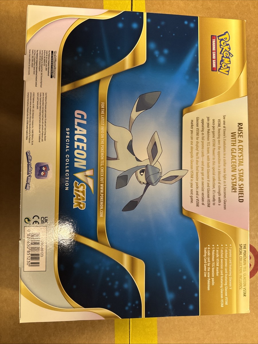 Pokemon Set of 2 Leafeon VSTAR and Glaceon VSTAR Special Pokemon Set of 2 Leafeon VSTAR and Glaceon VSTAR Special