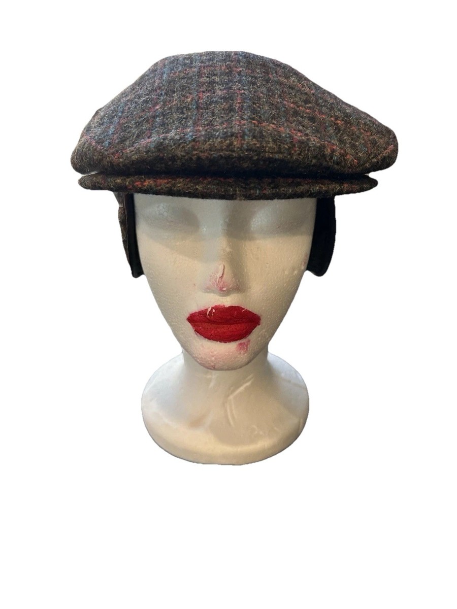 Eddie Bauer Harris Tweed Flat Cap Hat Thinsulate Lined USA Made Size View 2
