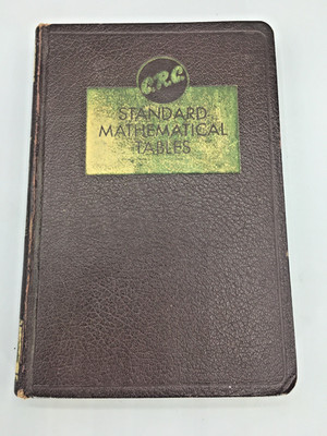 CRC Standard Mathematical Tables Book 10th Ed 1955 Hardcover Reference Vintage