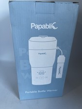 Papablic Portable Bottle Warmer   Lilac   USB Travel Baby Bottle Heater   Open B