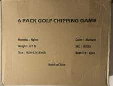 Backyard Golf Game 6 Hole Portable Outdoor Bucket Golf Chipping Game