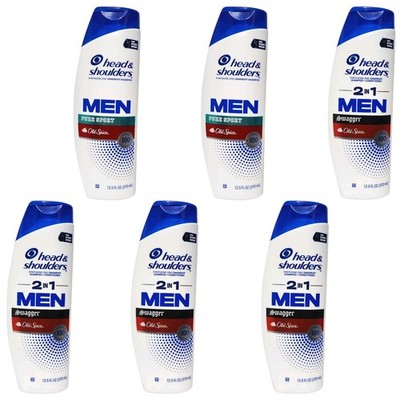 LOT 6 Head & Shoulders Men Swagger Pure Sport Old Spice 2in1 Shampoo Conditioner