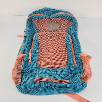 Austin Trading Co Mesh Backpack Pink Blue