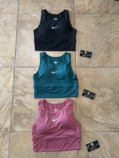 3 PAIR NIKE PRO COMBAT DRI-FIT SPORTS BRAS WOMENS SIZE XL