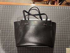 Tory Burch Robinson Tote Leather Women's Bag -Black