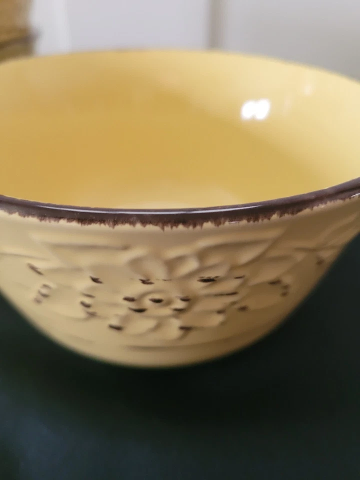 Vajilla de gres Pfaltzgraff de 12 piezas colección "Trellis girasol" Foto 4 de 4