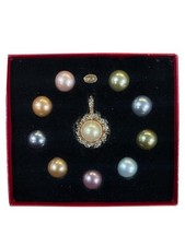 KJL Kenneth Jay Lane Vintage First Lady Simulated Pearl Enhancer Set Pendant