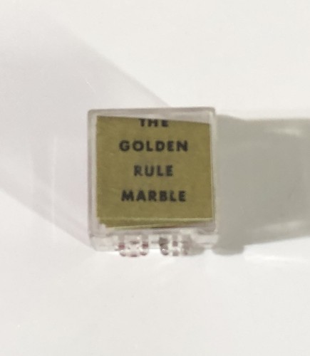 1960’s Original Samsonite “Golden Rule Marble Case And Paperwork Red Marble - Afbeelding 4 van 5