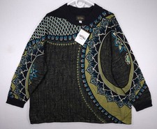 Bob Mackie Wearable Art Women's Long Sleeve Sweater Size 3XL