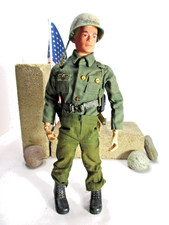 VINTAGE GI JOE HASBRO BLONDE  HAIR 1964 Made In USA TM Scar Patent Pending  040