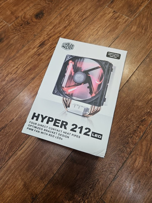 CoolerMaster HYPER 212 LED CPU COOLING FAN AND HEATSINK. NEW.