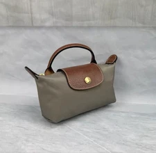Longchamp Le Pliage XS Mini Tote Shoulder Bag Gray Handbag Outlet New FS JP