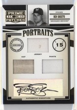 2005 Donruss Prime Patches Triple Swatch Signatures 25/133 Ben Sheets Auto 2a8