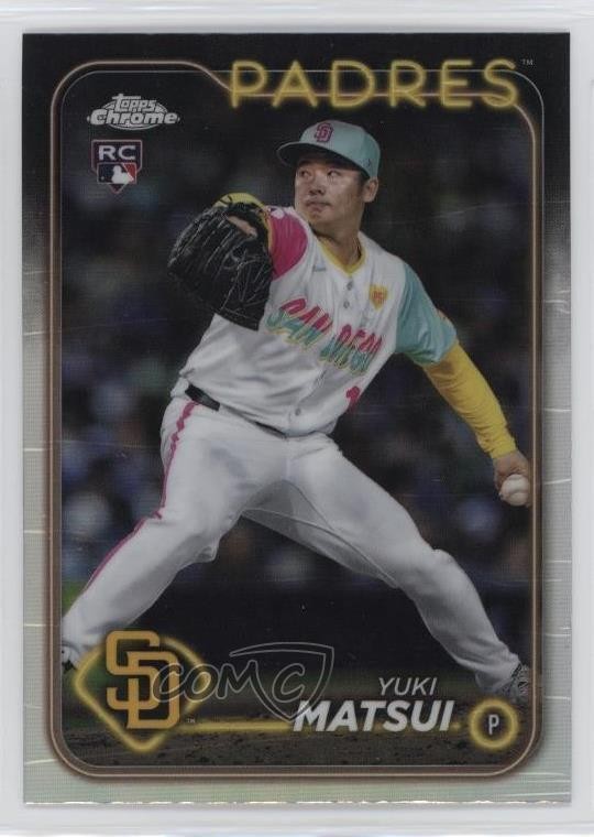 2024 Topps Chrome Update Refractor Yuki Matsui #USC187 0nr3