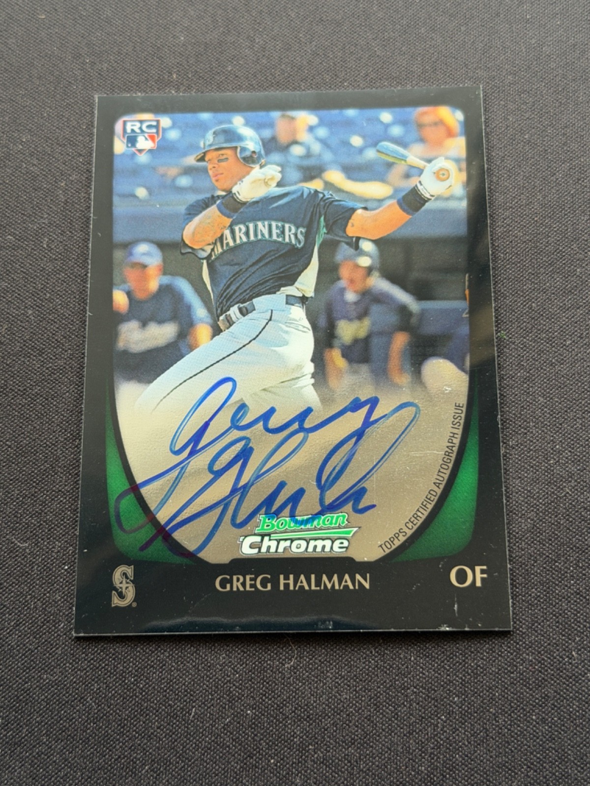 2011 Bowman Chrome Rookie Auto Greg Halman #198 Auto RC