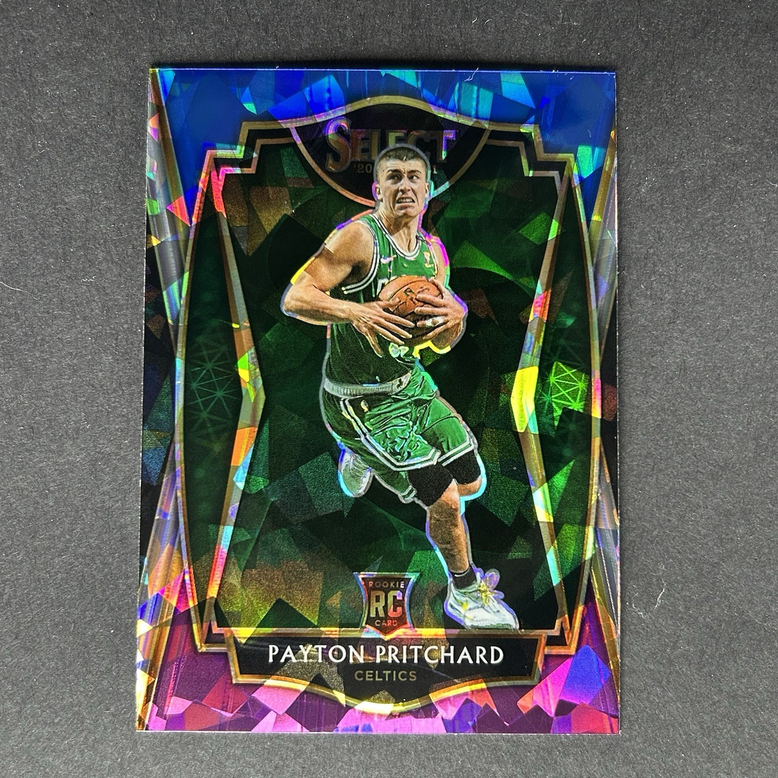 2020-21 Panini Select Payton Pritchard Premier Blue, White & Purple Ice Rookie