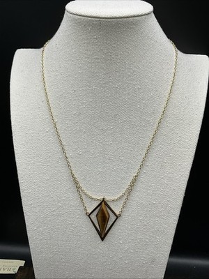 Barse Sabra Tiger s Eye Necklace-Bronze- NWT