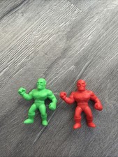 Wendy's 2023 DC Heroes Kids Meal Figures Opened 1 red 1 Green Flash Muscle