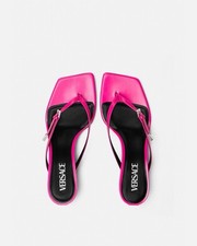 BNWT Versace 40mm Leather Sandals Size 37 US ...
