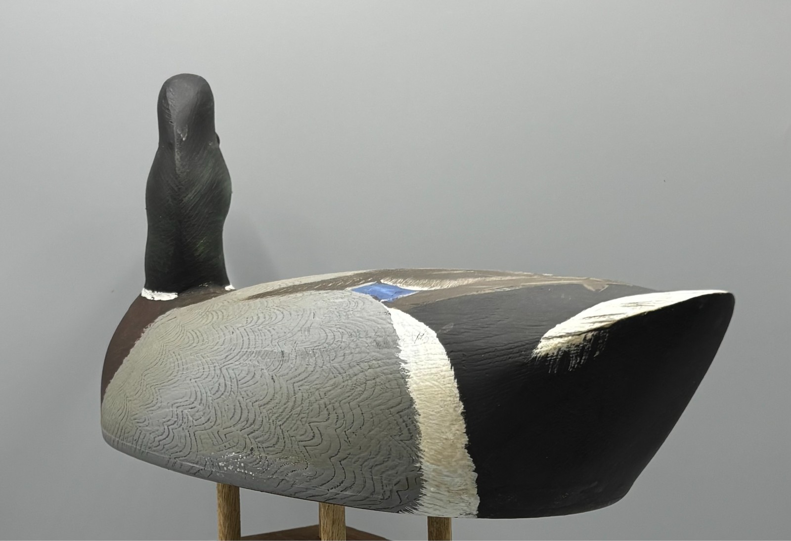 SIGNED TOM HUMBERSTONE (UPSTATE NY) TURNED HEAD MALLARD DRAKE - EXC COND