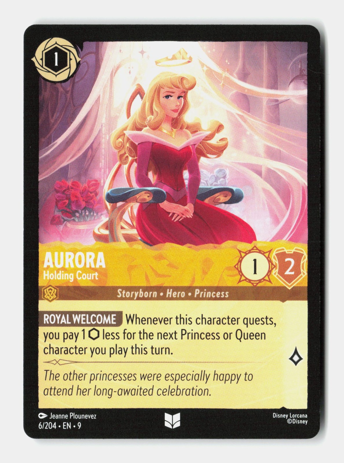 Aurora - Holding Court 9 6/204 Lorcana TCG NM