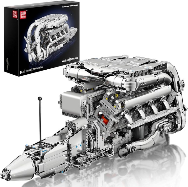 Mould King V8 Motor Bausatz 2899 Teile Klemmbausteine Simulation-image