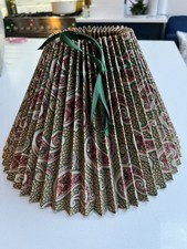 Vintage 80er 90er Campari Messer Plissee Paisley Lampenschirm Leuchte Retro