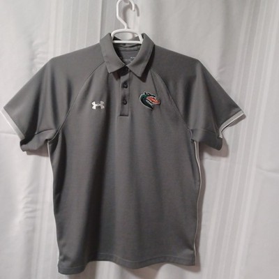 Under Armour UAB Blazers Polo Shirt Mens Large Gray HeatGear Short Sleeve Logo