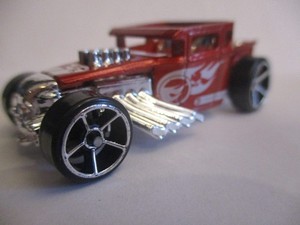 Hot Wheels Bone Shaker Red 1/64 scale loose