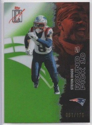 2025 Topps Signature Class Stefon Diggs Green #89 /175 Patriots