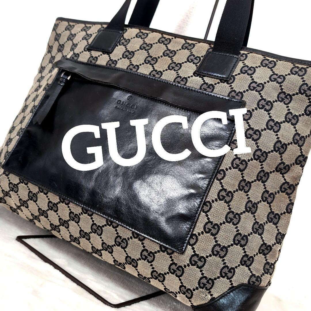 GUCCI GG Canvas Beige Shoulder Bag 019 0426 2404 Authentic F05301655