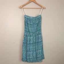 Anthropologie Velvet By Graham & Spencer Patterned Strapless Mini Size Small