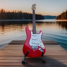 Squier By Fender Bullet Strat® Hard Tail ~Torino Red. Indonesian from  2000 VGC