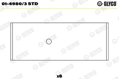 GLYCO Pleuellager 01-4980/3 STD für YARIS TOYOTA JUSTY DAIHATSU CITROËN PEUGEOT