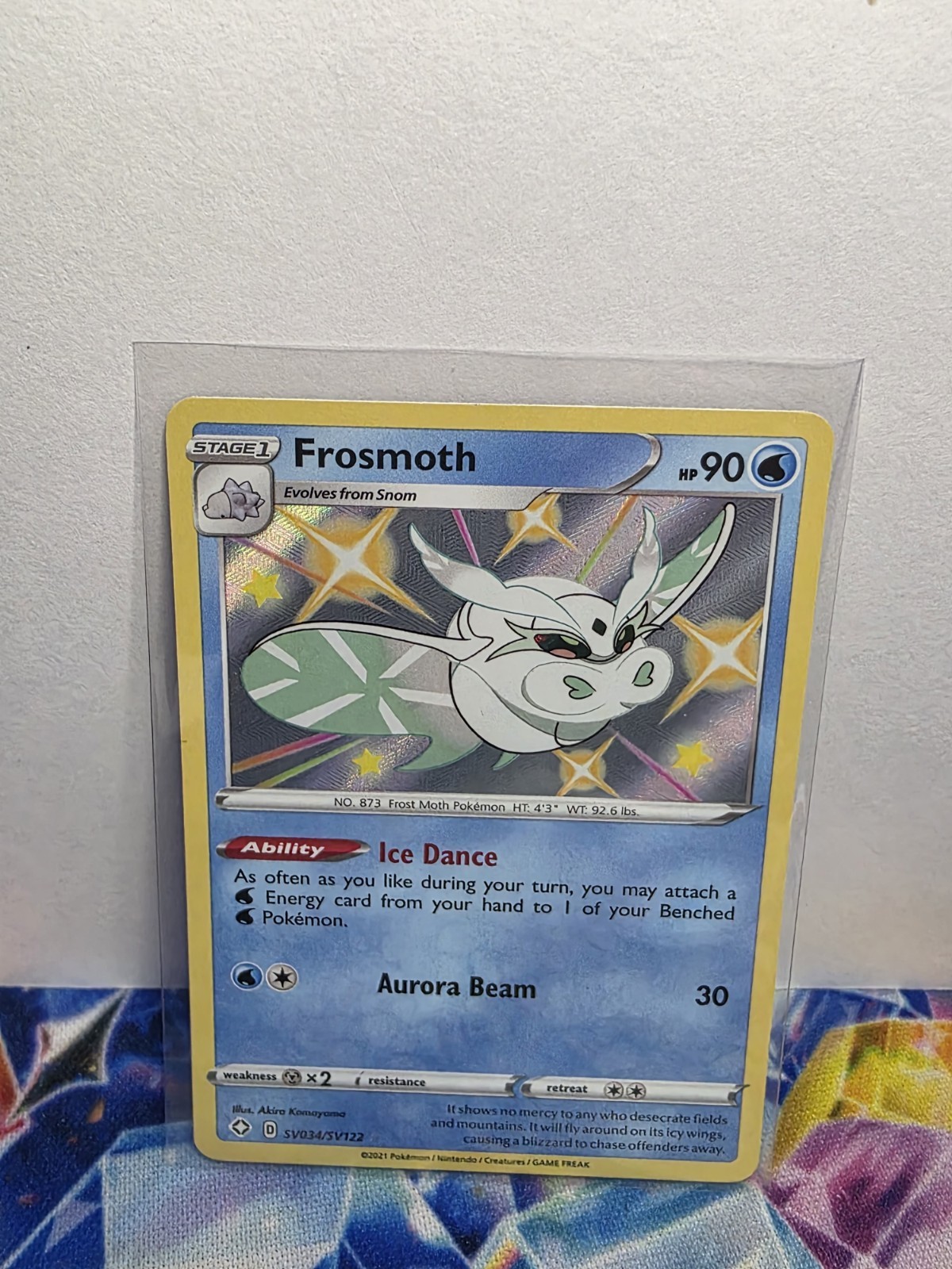 Frosmoth - SV034/SV122 - Pokemon Shining Fates Sword Shield Shiny Rare Card NM