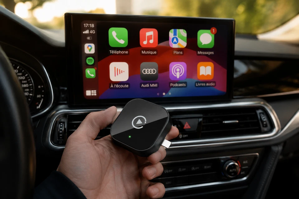 🚗 CARPLAY SANS FIL – TRANSFORMEZ VOTRE VOITURE EN EXPÉRIENCE CONNECTÉE PREMIUM - Photo 1/1