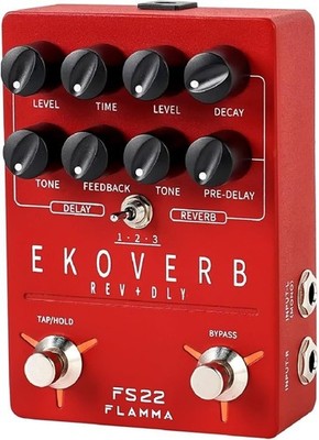 FLAMMA FS22 Delay und Reverse Effekpedal für Gitarre Tap Tempo Freeze - MN JP