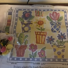 Needlepoint Tapestry Anchor Loopy Lou Lindy Rose Danka Napiorkowska DG10 Briggs
