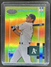 2003 Leaf Certified Materials Eric Chavez Mirror Gold #/25 Athletics