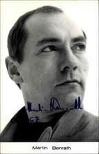 Autogrammkarte Autograph Echtfoto-Portr&auml;t AK handsigniert von MARTIN BENRATH