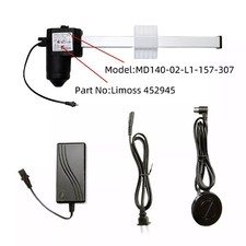 Linear Actuator Limoss 452945 Motor Model MD140-02-L1-157-307 for Recliner Chair